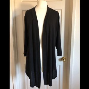 Torrid Black Open Front Cardigan